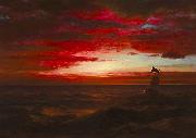 Frederic Edwin Church Marine Sunset Germany oil painting artist